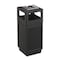 Safco Canmeleon Ash/Trash Receptacle, Square, Polyethylene, 15 gal, Textured Black 9474BL - alternate 1